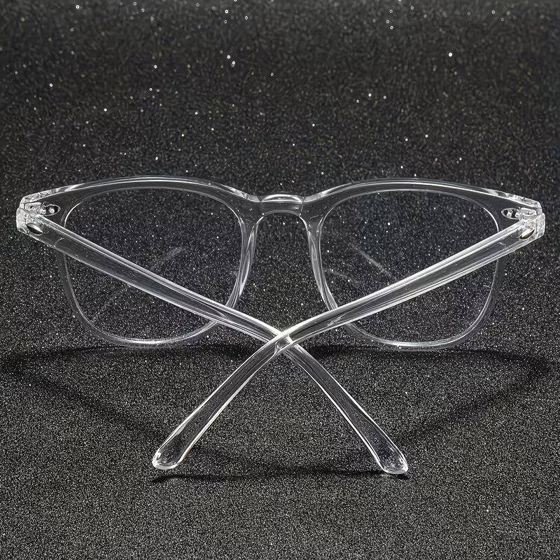 Transparent UV400 Blue Light Blocking Glasses for Men & Women | Clear Lens Computer & Mobile Eyewear | Stylish Unisex Frame with Protective Glasses Box - Image 4