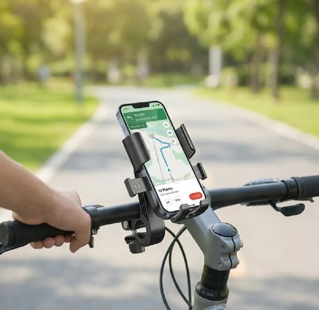 FLY Universal Mechanical Bike & Motorcycle Phone Mount – 360° Adjustable Handlebar Bracket for Bicycles, Scooters & E-Bikes - Image 4