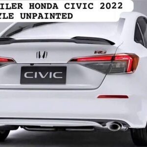 ABS Spoiler for Honda Civic 2022 – RS Style Rear Trunk Spoiler, Unpainted