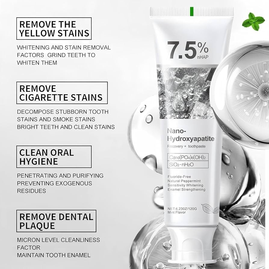 Holydeer 7.5 Percent Nano Hydroxyapatite Toothpaste 120G Enamel Repair Sensitivity Relief Whitening Practical Choice For Daily Oral Care - Image 3