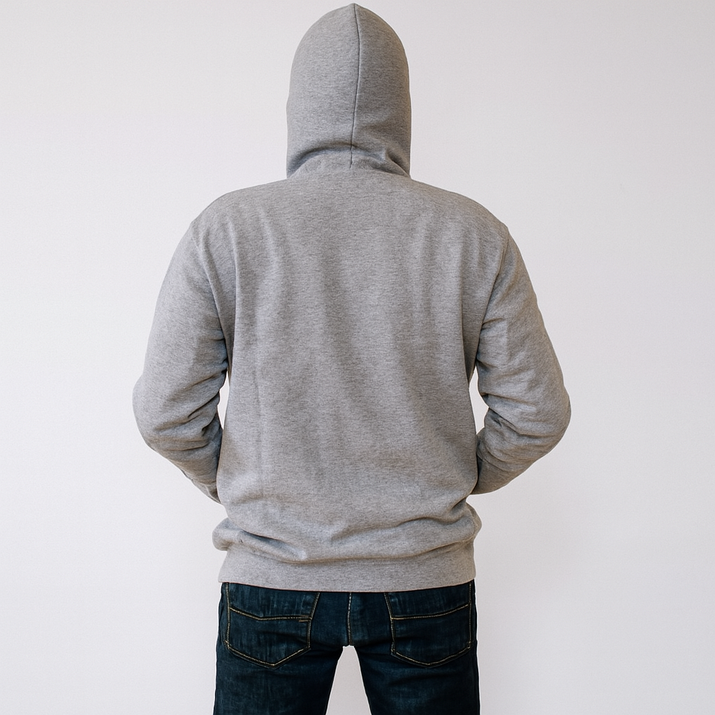 New Summer Collection Full Grey Hoodie ghost Printed For Men And Boys - Image 2