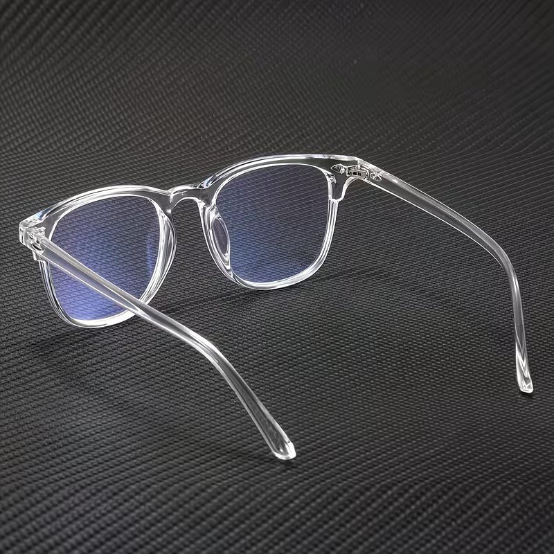Transparent UV400 Blue Light Blocking Glasses for Men & Women | Clear Lens Computer & Mobile Eyewear | Stylish Unisex Frame with Protective Glasses Box