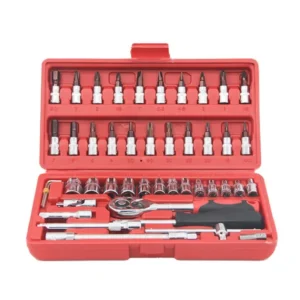 46 Pcs Toolkit for Bike Repairing, Maintenance, Home Repairs & DIY Use