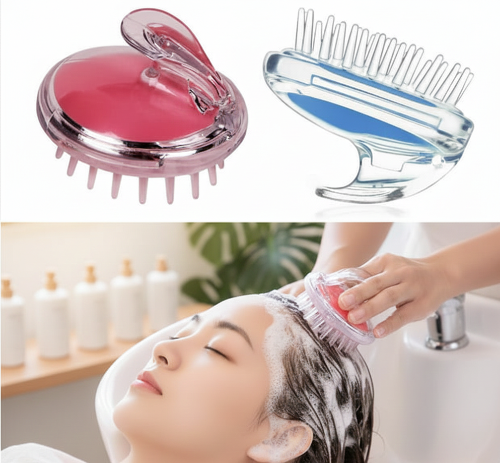 Hair Wash Brush & Scalp Massage Comb – Anti-Dandruff Silicone Shampoo Brush | Deep Scalp Cleanser, Hair Growth Massager, Anti-Itch & Anti-Hair Fall Tool | Random Color - Image 5