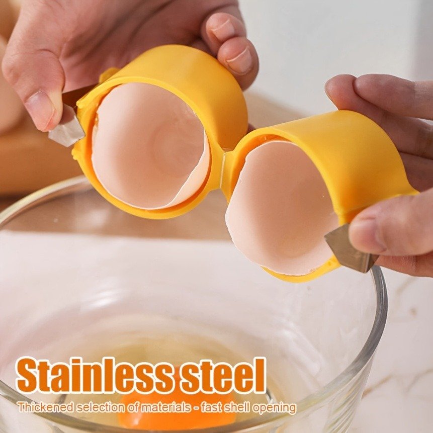 Egg Shell Opener Cutter – Portable Stainless Steel Egg Topper Tool for Boiled Eggs (Random Color) - Image 3