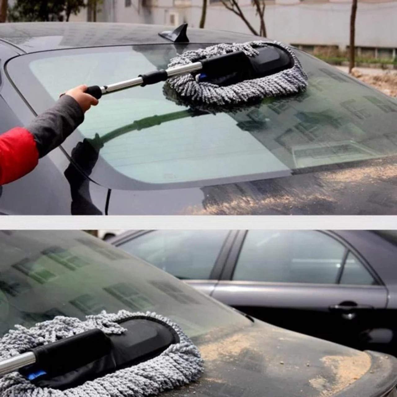 Extendable Car Duster Cleaning Mop Durable Lightweight Scratch Free Microfiber Practical Choice For Vehicle Interior And Exterior Cleaning - Image 3