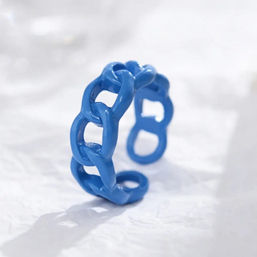 BRJ-180 Metal Funky Korean Rings – Trendy Fashion Jewellery, Stylish Accessory for Women and Men - Image 2