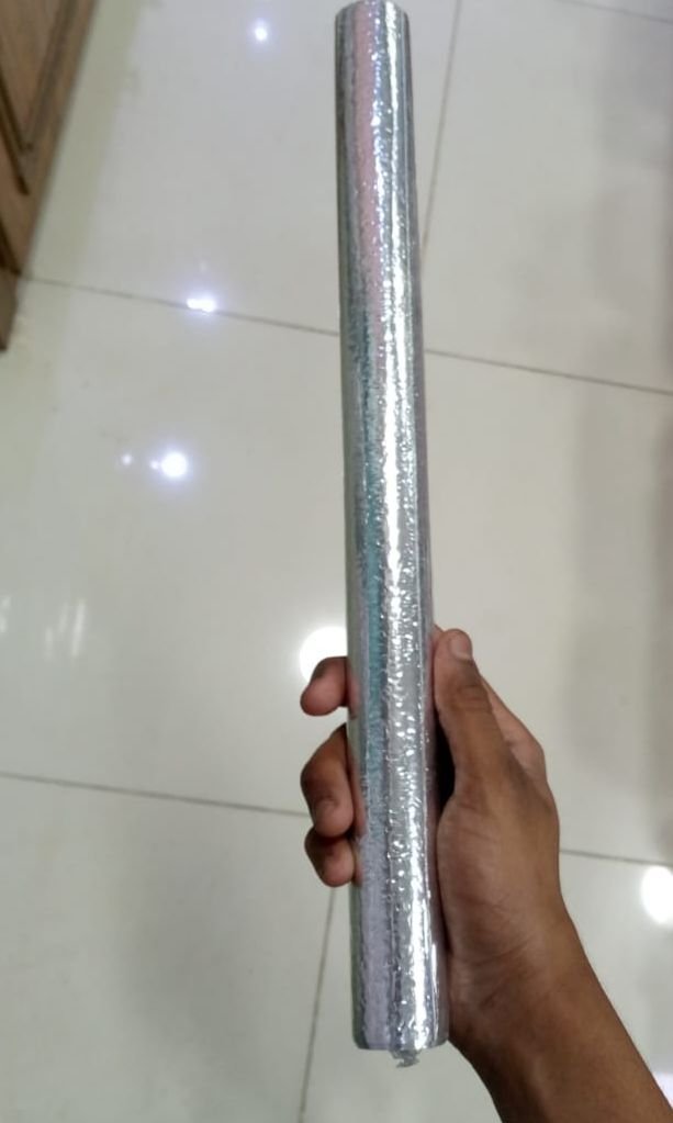 Silver Foil Kitchen Waterproof & Oil Proof Self-Adhesive Sticker Roll – Aluminum Heat Resistant Wallpaper for Stove, Cabinets & Walls (60×200cm) - Image 5