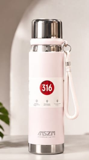 Premium SZM 750ml Stainless Steel Water Bottle Leakproof | Random Color - Image 4