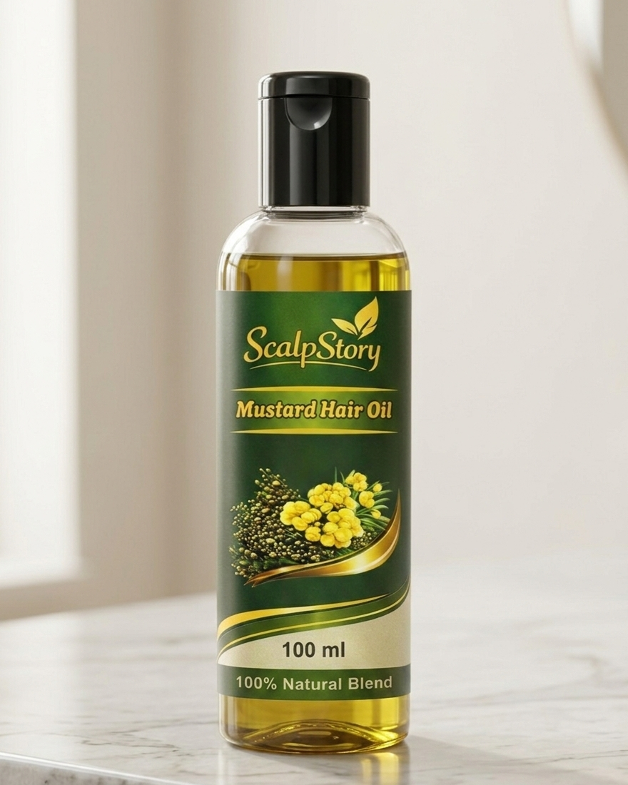 Mustard Hair Oil | Natural Nourishment | Strong, Thick & Shiny Hair | Hair Fall Control & Growth Support | 100Ml - Image 2