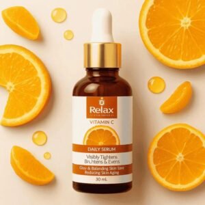 Relax Vitamin C Daily Face Serum – Brightening, Anti-Aging & Hydrating Formula For Healthy Radiant Skin (30ml)