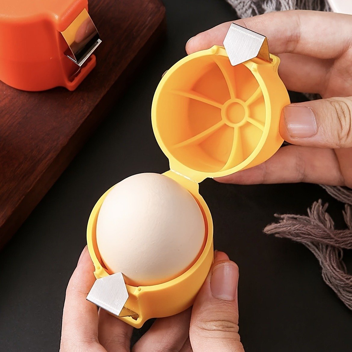 Egg Shell Opener Cutter – Portable Stainless Steel Egg Topper Tool for Boiled Eggs (Random Color) - Image 4