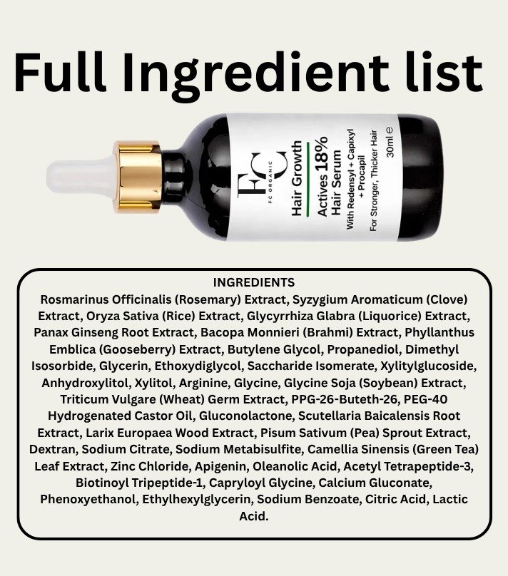 Herbal Hair Growth Serum 30ml | Rosemary & Onion Water-Based Formula - Image 4