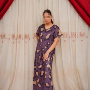 Twilight Grace 3 Piece Nightwear Set for Women – Free Size Soft Jersey Interlock Nighty with Panty & Poni