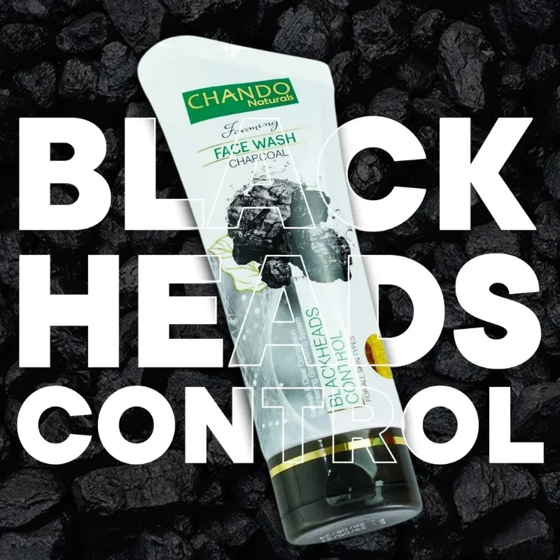 CHANDO Naturals Foaming Face Wash Charcoal – Deep Cleansing & Blackhead Control - Image 2