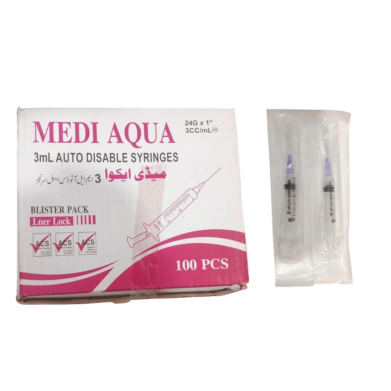Medi Aqua 3cc Syringes – Precision, Safety & Comfort for Medical Use, Designed for Accurate Dosage, Smooth Injection & Reliable Patient Care Every Time (Pack of 100) - Image 3