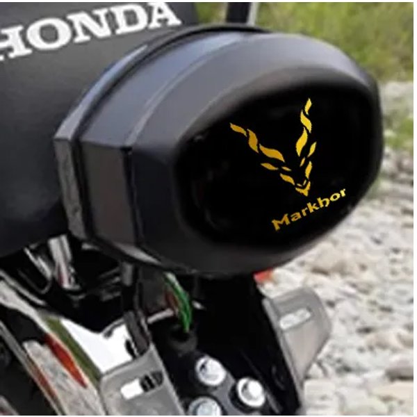 Premium Markhor Gold Sticker 2 To 3 Inches Waterproof Durable Strong Adhesive High Quality Vinyl PVC Practical Choice For Bikes Cars And Cycles - Image 3