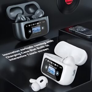 A9 Pro AirPods Pro – Wireless LCD Screen Earbuds | Touch Control, Hi-Fi Stereo Sound, Bluetooth 5.3 Earphones with Charging Case