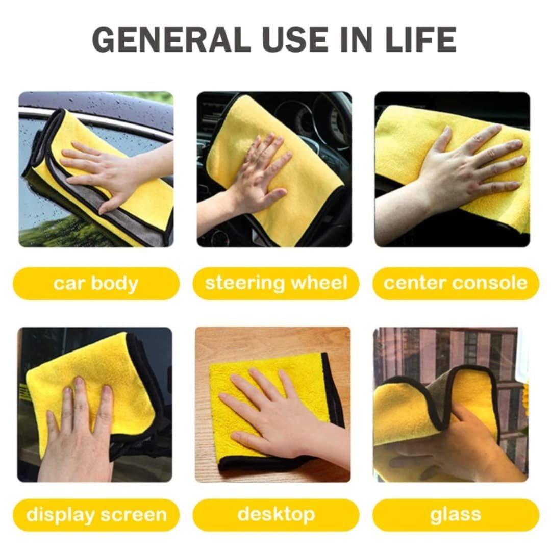 Microfiber Cloth 40×40 cm | Double-Sided | Soft, Lint-Free & High Absorbency - Image 3