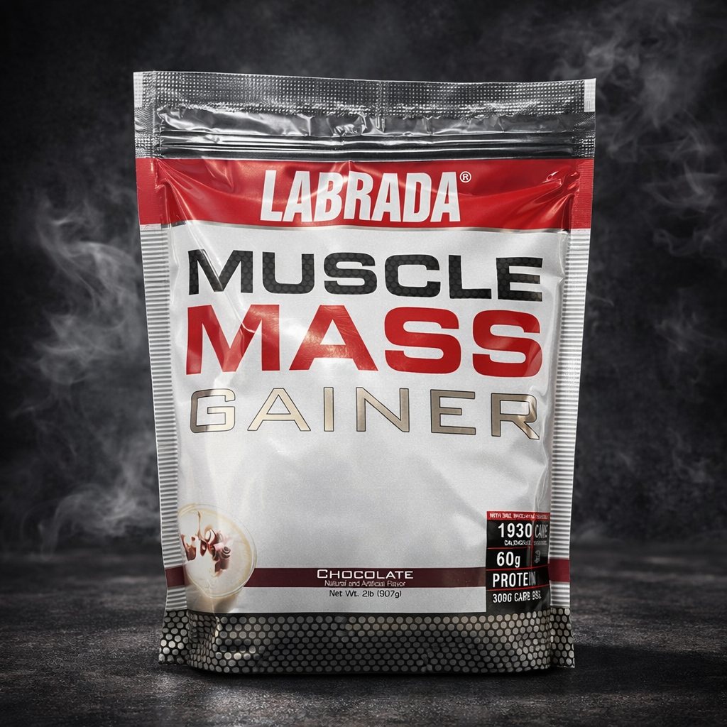 Labrada Muscle Mass Gainer Premium High-Calorie Shake – 2 LBS (907g) - Image 2