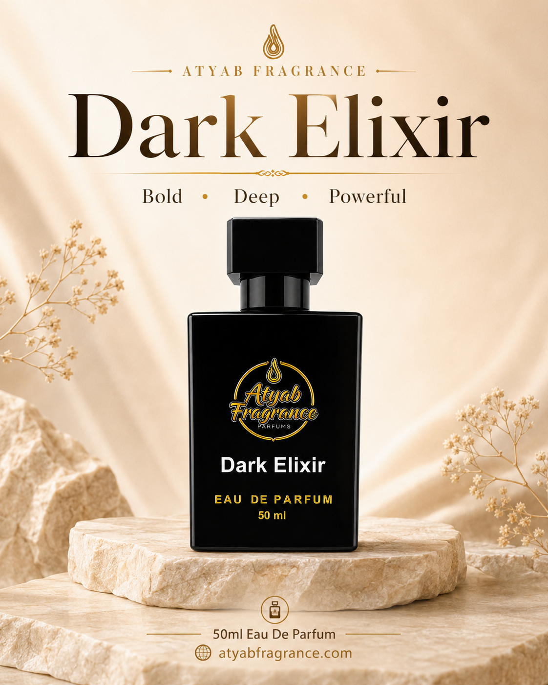 ATYAB Fragrance Dark Elixir Eau De Parfum (50ml) - Image 2