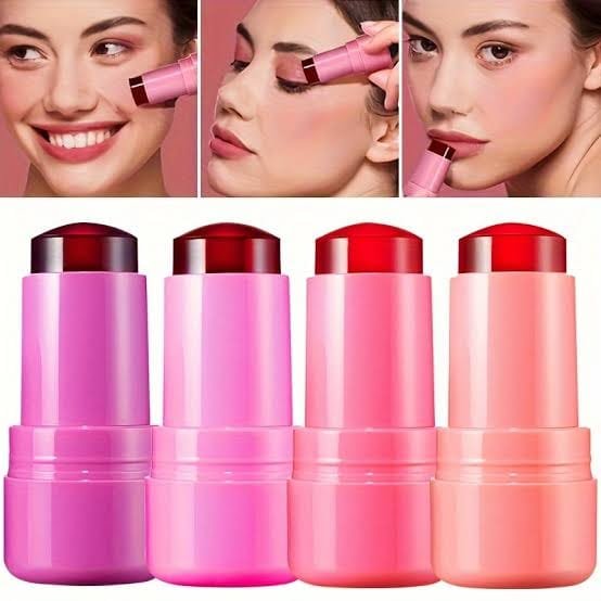Cooling Water Jelly Tint Lip & Cheek Stain – Pack of 4 - Random Color - Image 3
