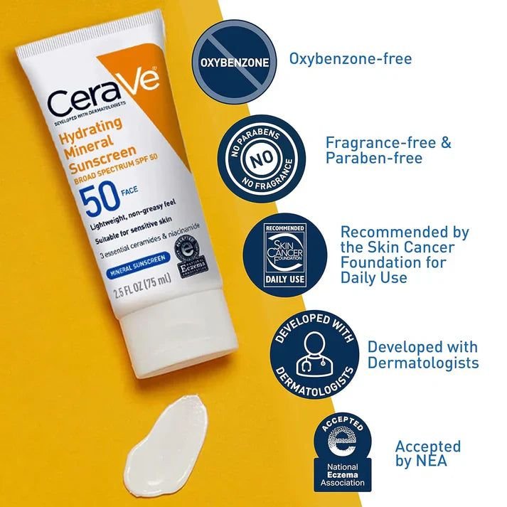 CeraVe 4 in 1 Skincare Kit Night Cream, Sunblock, Cleanser & Serum for Radiant Skin - Image 2