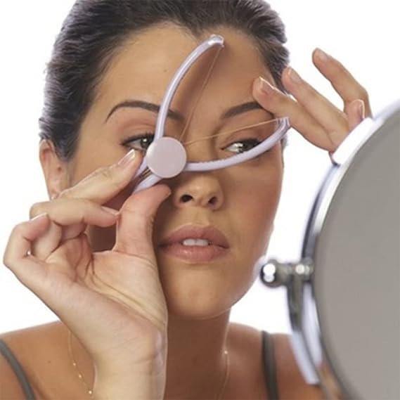 Eyebrow Threading Tool – Modern Plastic Cotton Facial & Body Hair Remover for Women - Random Color - Image 3