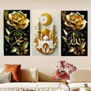 Set of 3 Premium Wall Art Photo Tiles – Modern Home Decor Sets 8x11