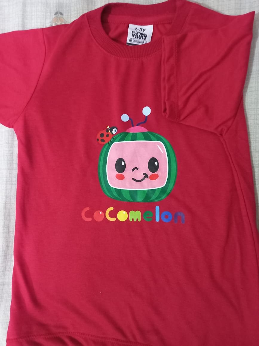 COCOMELON Printed T-Shirt | Cotton Jersey | Kids Casual Wear | Comfortable & Stylish - Image 5