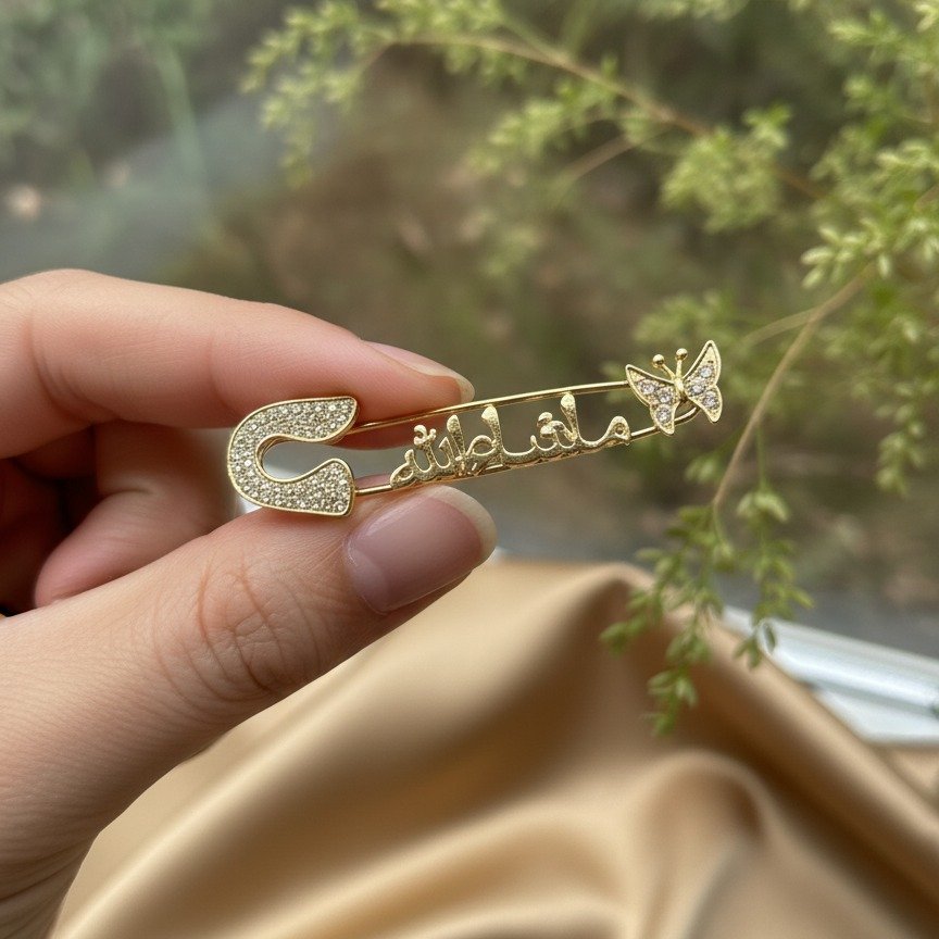 Islamic Safety Pin – Elegant And Durable Accessory With Traditional Design For Daily Wear And Spiritual Significance - Image 3