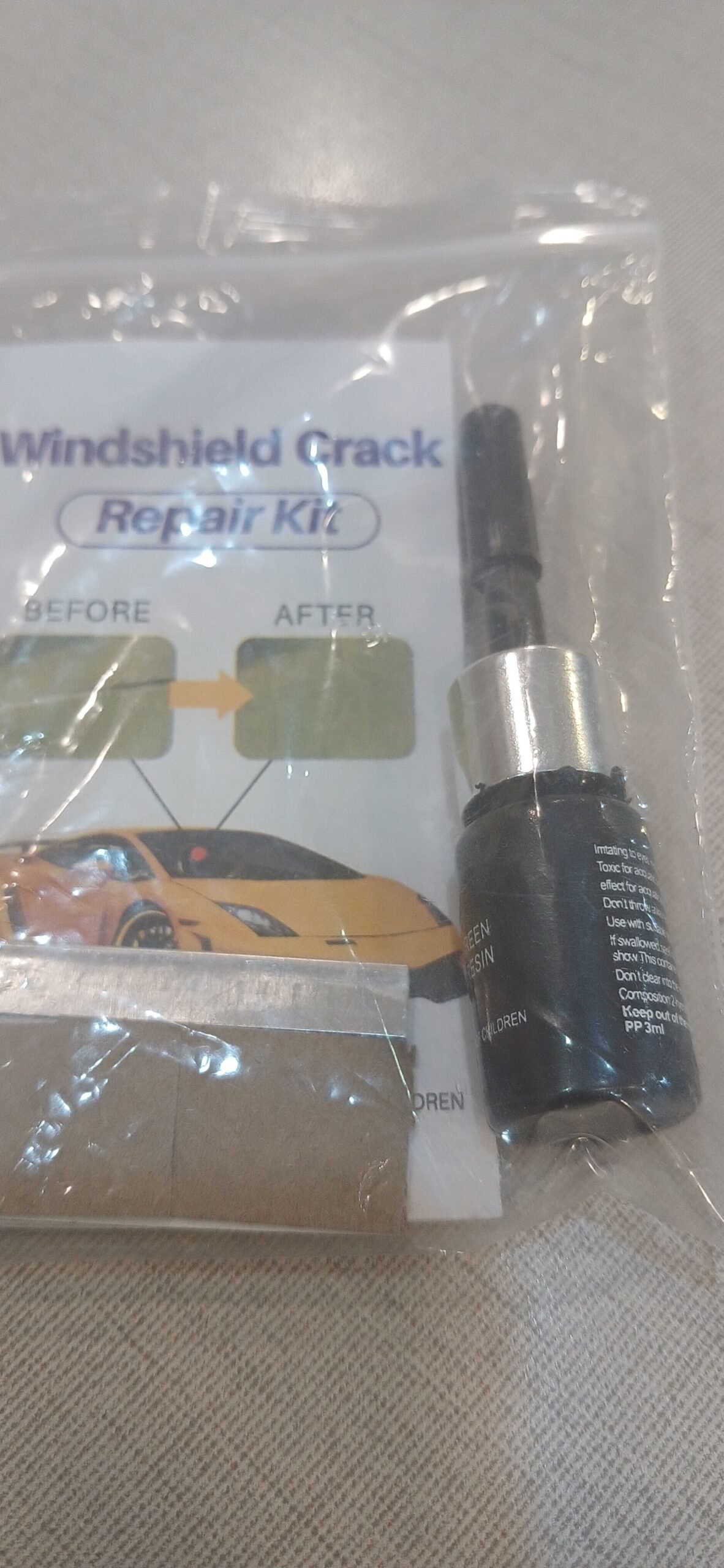 Windshield Crack Repair Kit Pack Of 2 Easy To Use Durable Reliable Practical Choice For Fixing Minor Cracks And Chips At Home - Image 3
