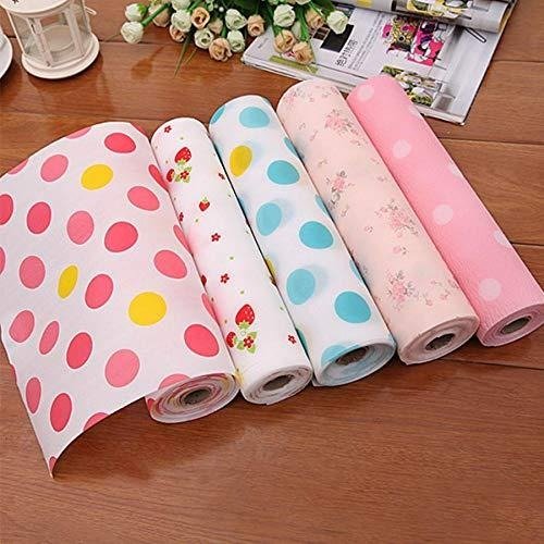 Kitchen Anti-Slip Foam Drawer Mat | Waterproof Cushion Sheet For Cupboards, Refrigerators & Tables - Size 45*150 cm | Random Colour - Image 2