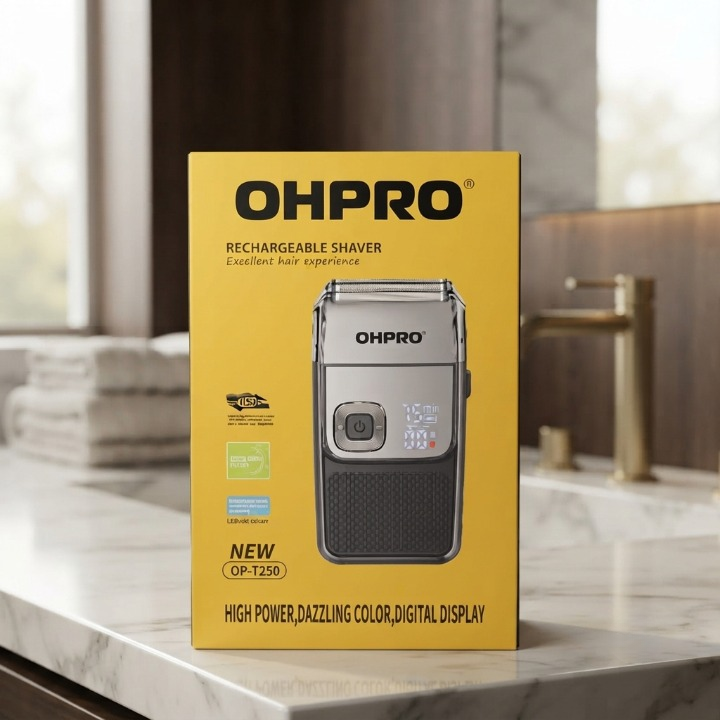 OHPRO OP-T250 Rechargeable Shaver - Personal Care Product Designed For Grooming And Daily Hygiene Routine - Image 2