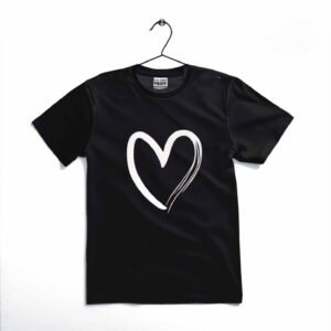 Heart Printed Kids T-Shirt – Soft Cotton Casual Tee for Toddlers & Kids