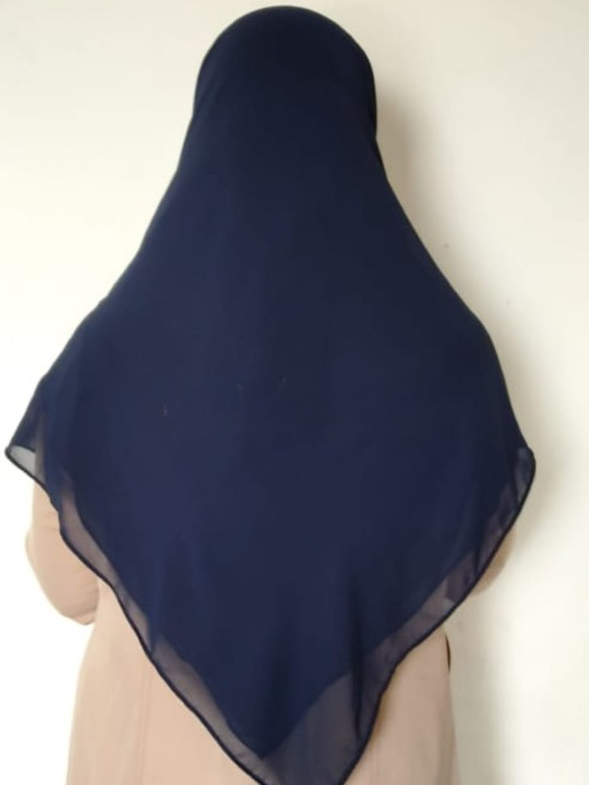 Plain Square Hijab Korean Chiffon Soft Comfortable 55 X 55 Inch For Students And Working Women - Image 2