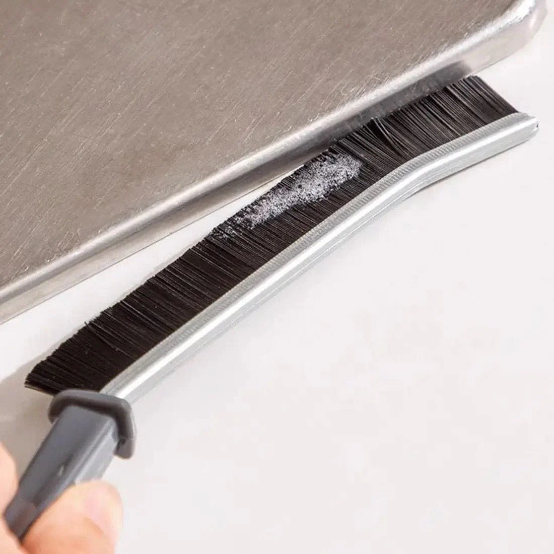 Set of 2 Gap Cleaning Brushes – Hard Bristle Crevice and Grout Cleaning Brush for Bathroom, Kitchen, Tile, and Dead Angles – Durable Narrow Cleaning Tool (9 Inch Lengh 0.75 Inch Width) - Image 3