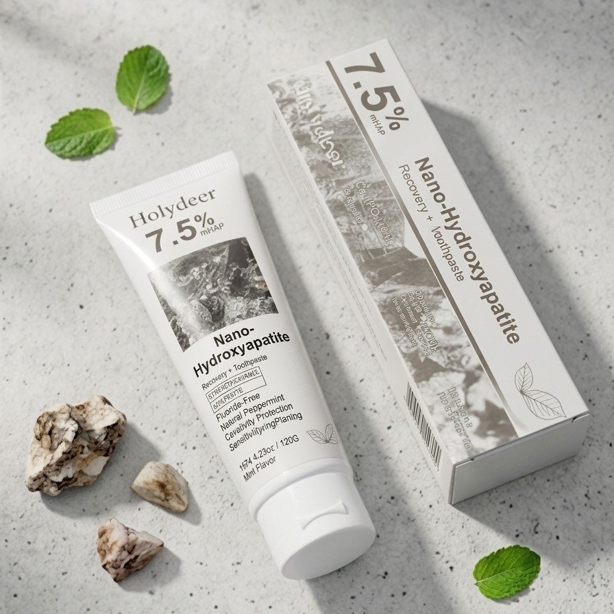 Holydeer Recovery Toothpaste | 7.5% Nano-Hydroxyapatite For Enamel Repair & Whitening - 120Gram - Image 2