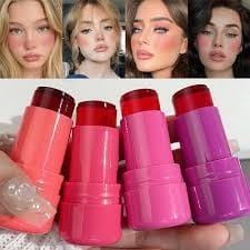 Cooling Water Jelly Tint Lip & Cheek Stain – Pack of 4 - Random Color - Image 2