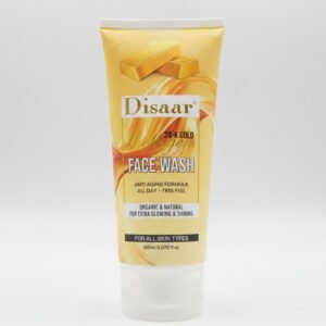 Disaar 24K Gold Face Wash Liquid For All Skin Types 150Ml Anti Aging Formula Organic And Natural Cleanser