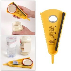Multifunction Manual Can & Bottle Opener – Non-Slip Lid & Jar Opening Tool