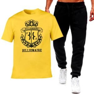 Premium Micro Men’s Tracksuit Billionaire Print – Comfortable Sportswear | Gym & Workout Suit