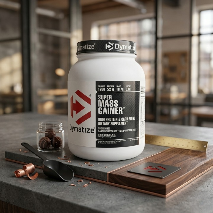 Dymatize Super Mass Gainer Rich Chocolate Flavor High Calorie Protein Powder For Muscle Growth And Recovery 1 Kg - Image 2