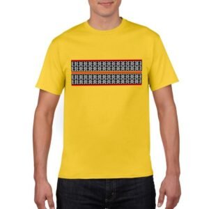 Yellow Half Sleeves Cotton T-Shirt for Men – Soft Breathable Casual Round Neck Summer Wear Tee