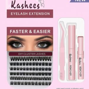 Kashee's 4 In 1 Permanent Eyelash Extension Set Professional Lash Kit | Mix Size