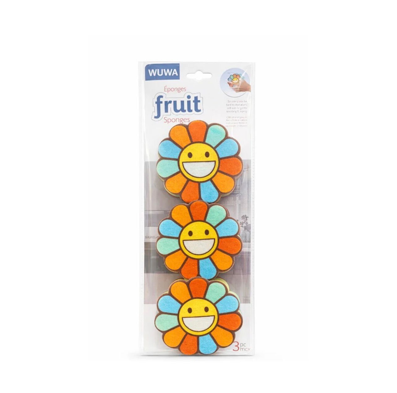 Zidello Soft Non-Scratch Cleaning Sponges & Scourers for Kitchen Washing (Random Design) - Image 2