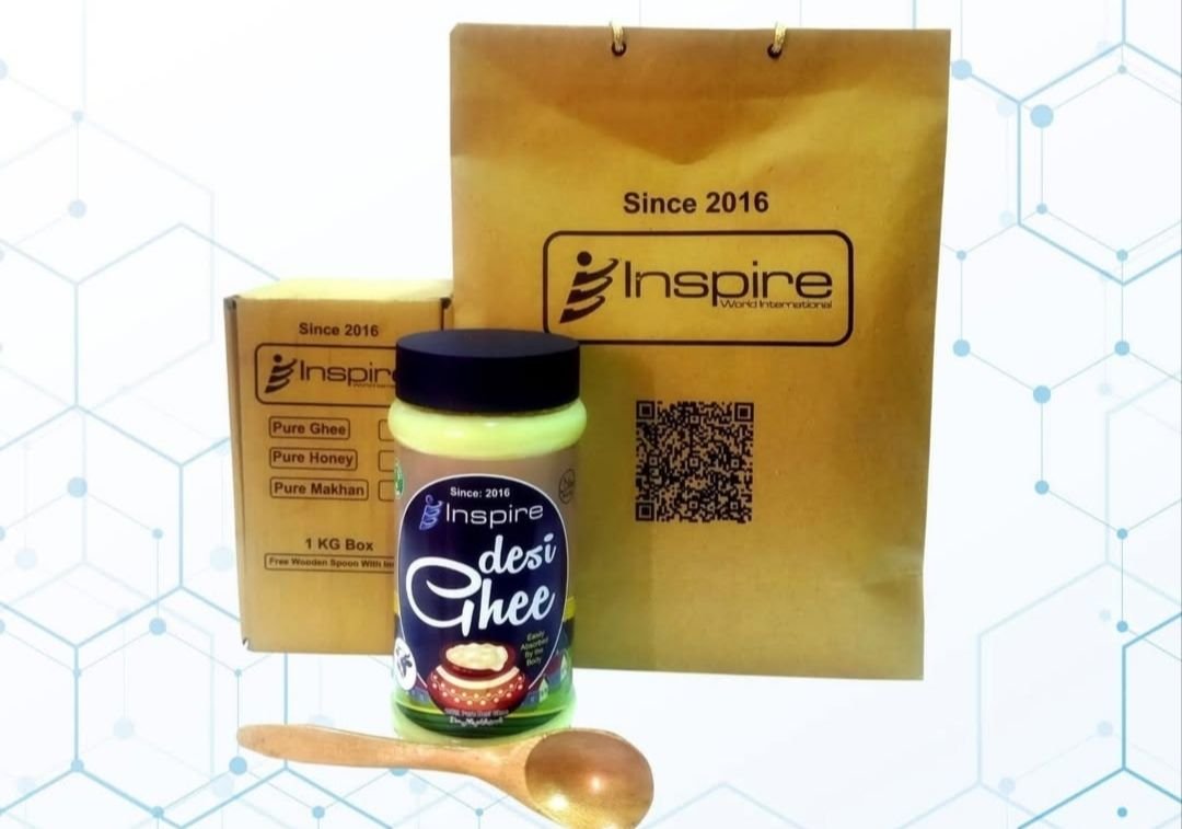 Inspire Desi – Pure & Natural Traditional Cow Ghee for Cooking, Baking & Daily Use (1 KG)