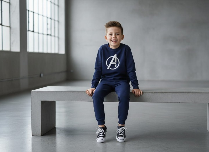 Avenger Printed Sweatshirt & Pajama Trouser Tracksuit for Kids | Winter Warm Fleece Clothing Set Outfit for Boys & Girls | FOR BABY AND KIDS - Image 3