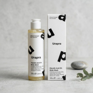 Urapra Glycolic Acid 3% Body Wash – Exfoliating Body Cleanser for Smooth & Brighter Skin l 100ml