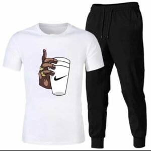 Premium Micro Men’s Tracksuit Cup Hand Print – Comfortable Sportswear | Gym & Workout Suit